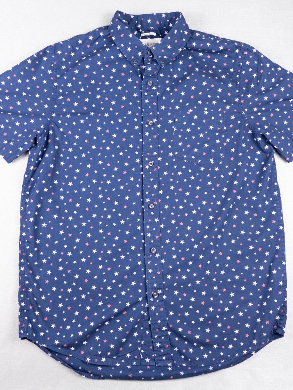 Ralph Lauren Denim & Supply 4th of July Star Print Shirt Navy Cotton Size M